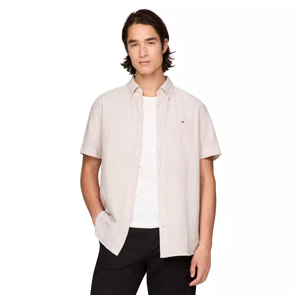 Men's Tommy Hilfiger Short Sleeve Printed Shirt,  Product Image