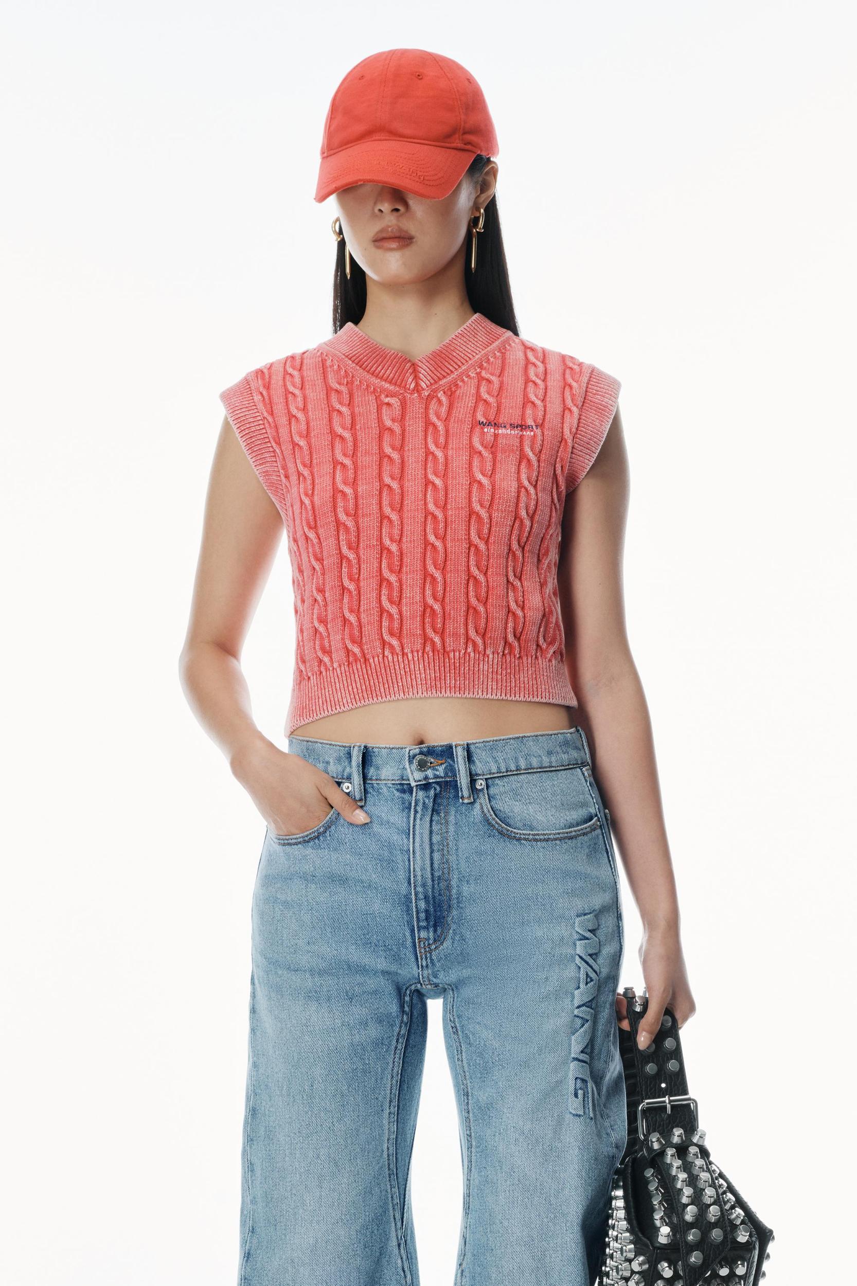 Articulated Denim Jeans With High-frequency Logo Product Image