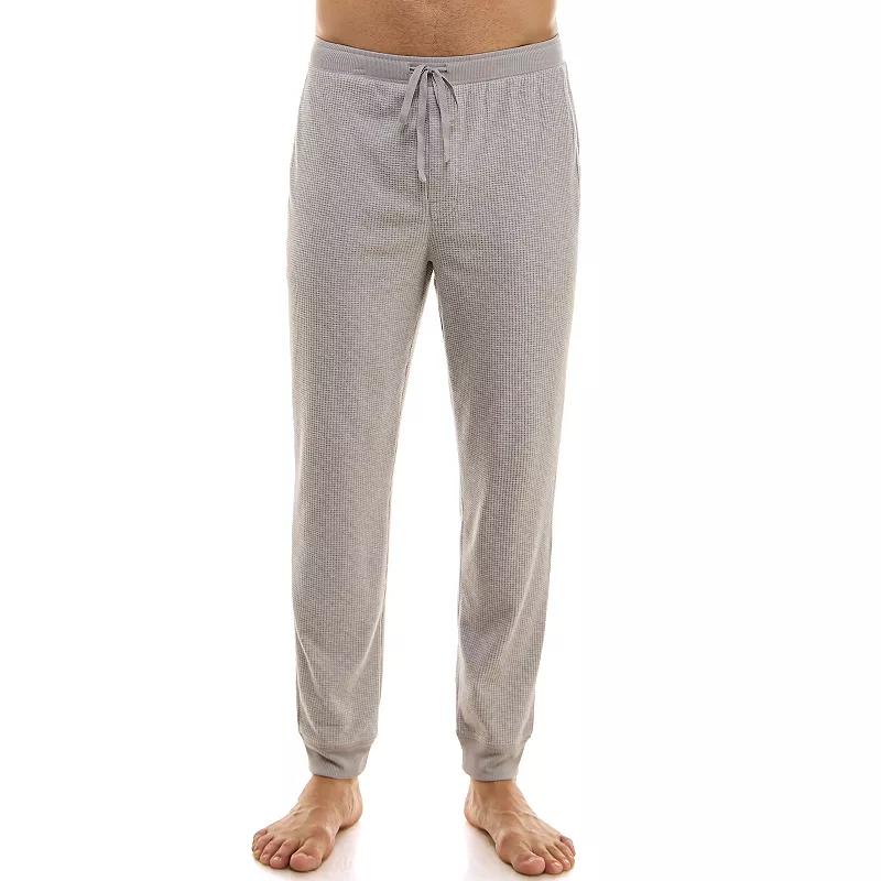 Men's Sonoma Goods For Life® Supersoft Waffle Banded Bottom Pajama Pants, Size: Large, Light Grey Product Image