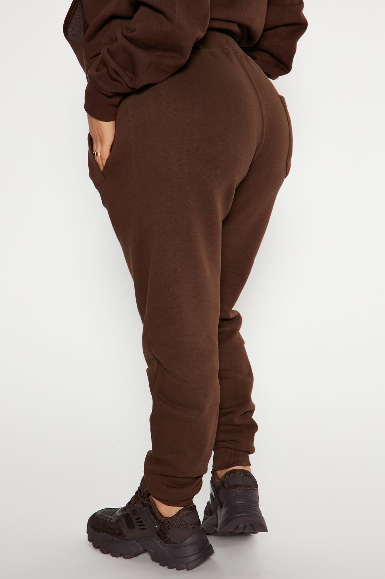 Stole Your Boyfriend's Oversized Jogger - Chocolate Product Image