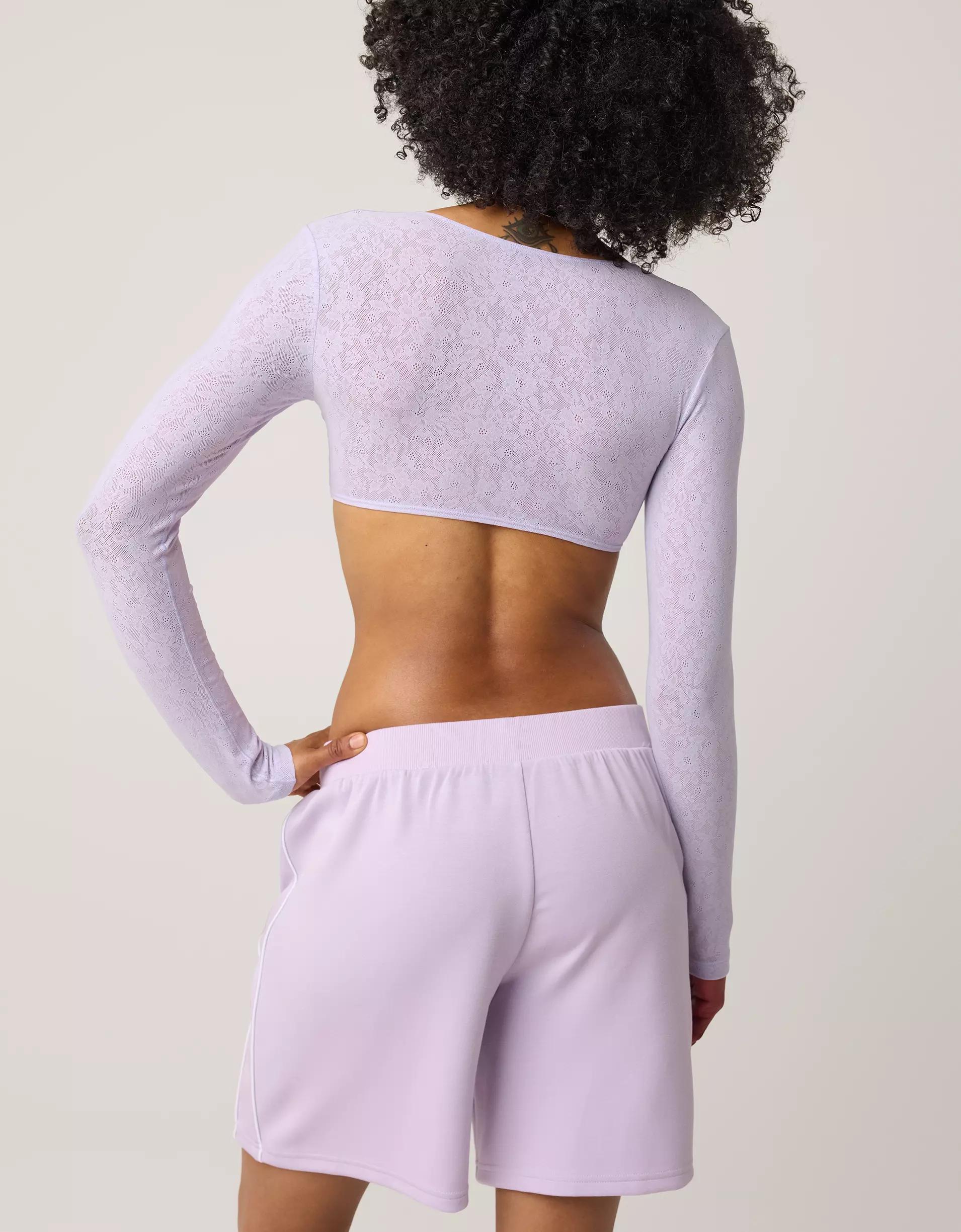 OFFLINE By Aerie Real Me Lace Long Sleeve Bra Top Product Image