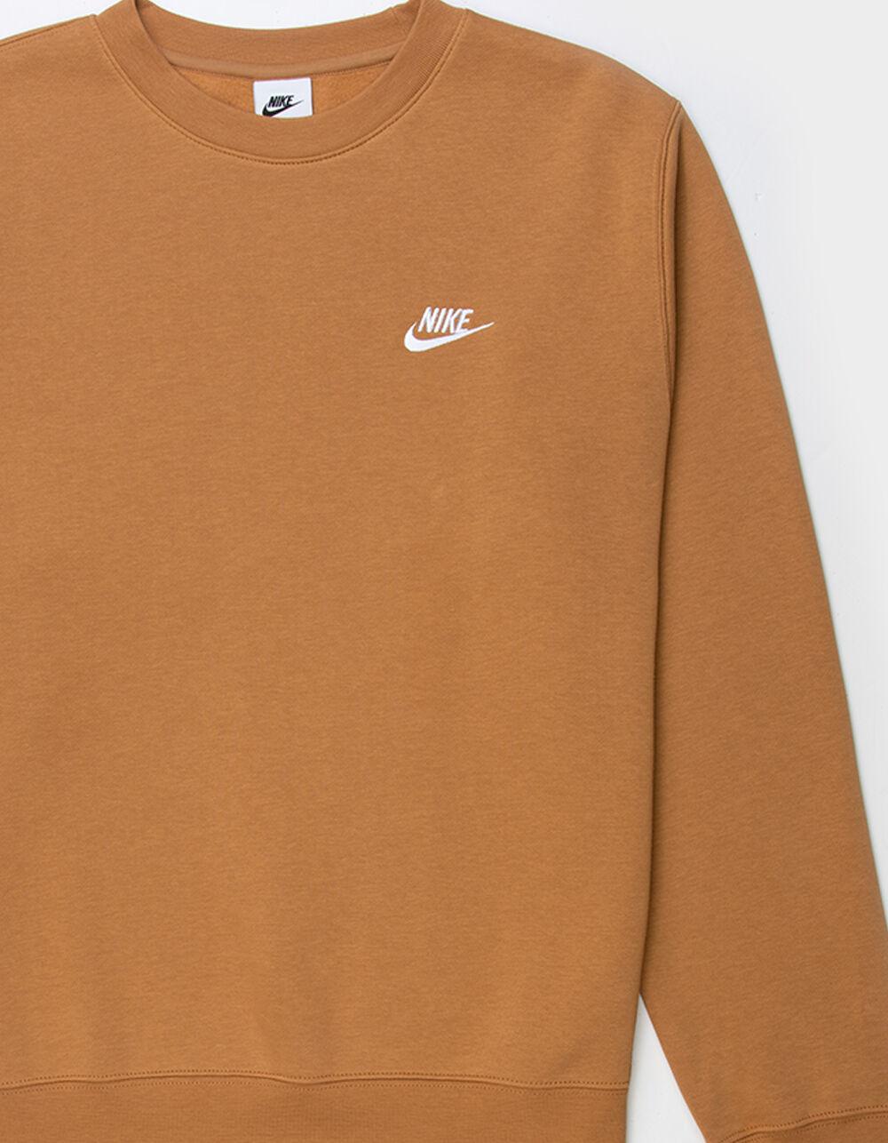 NIKE Sportswear Club Fleece Mens Crewneck Sweatshirt - TAN Product Image