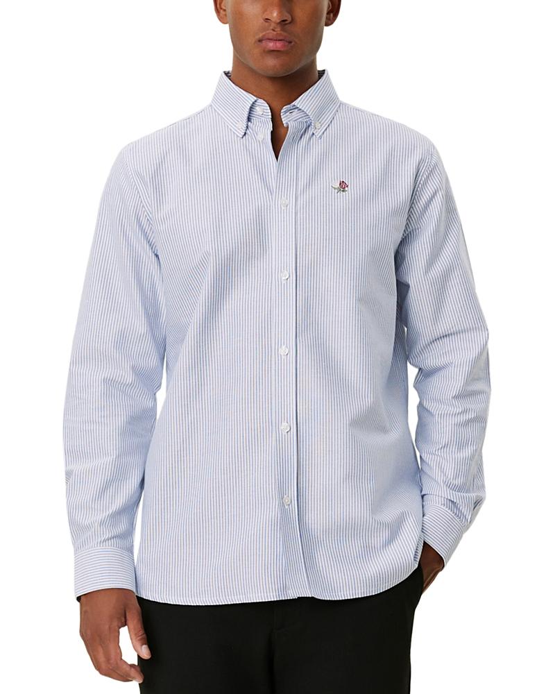 Les Deux Mens Kent Embroidered Oxford Shirt Product Image