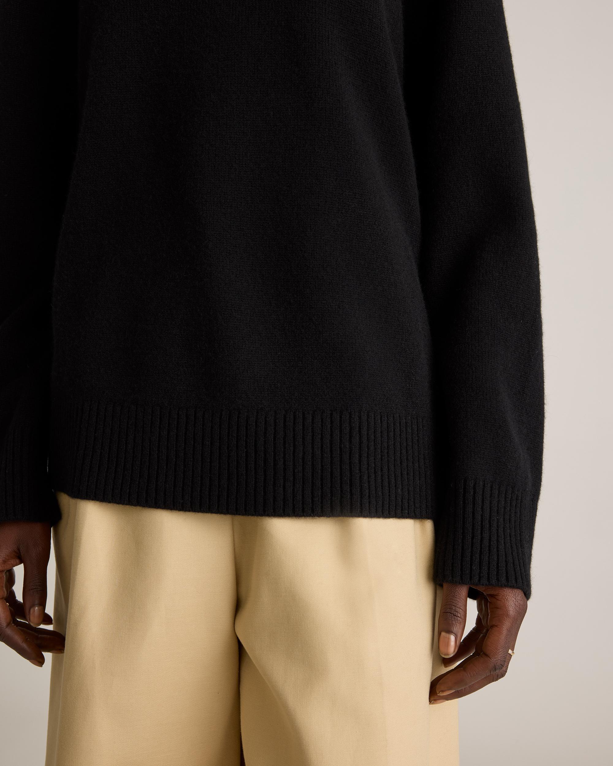 Quince | Women's Mongolian Cashmere Oversized Crewneck Sweater Product Image