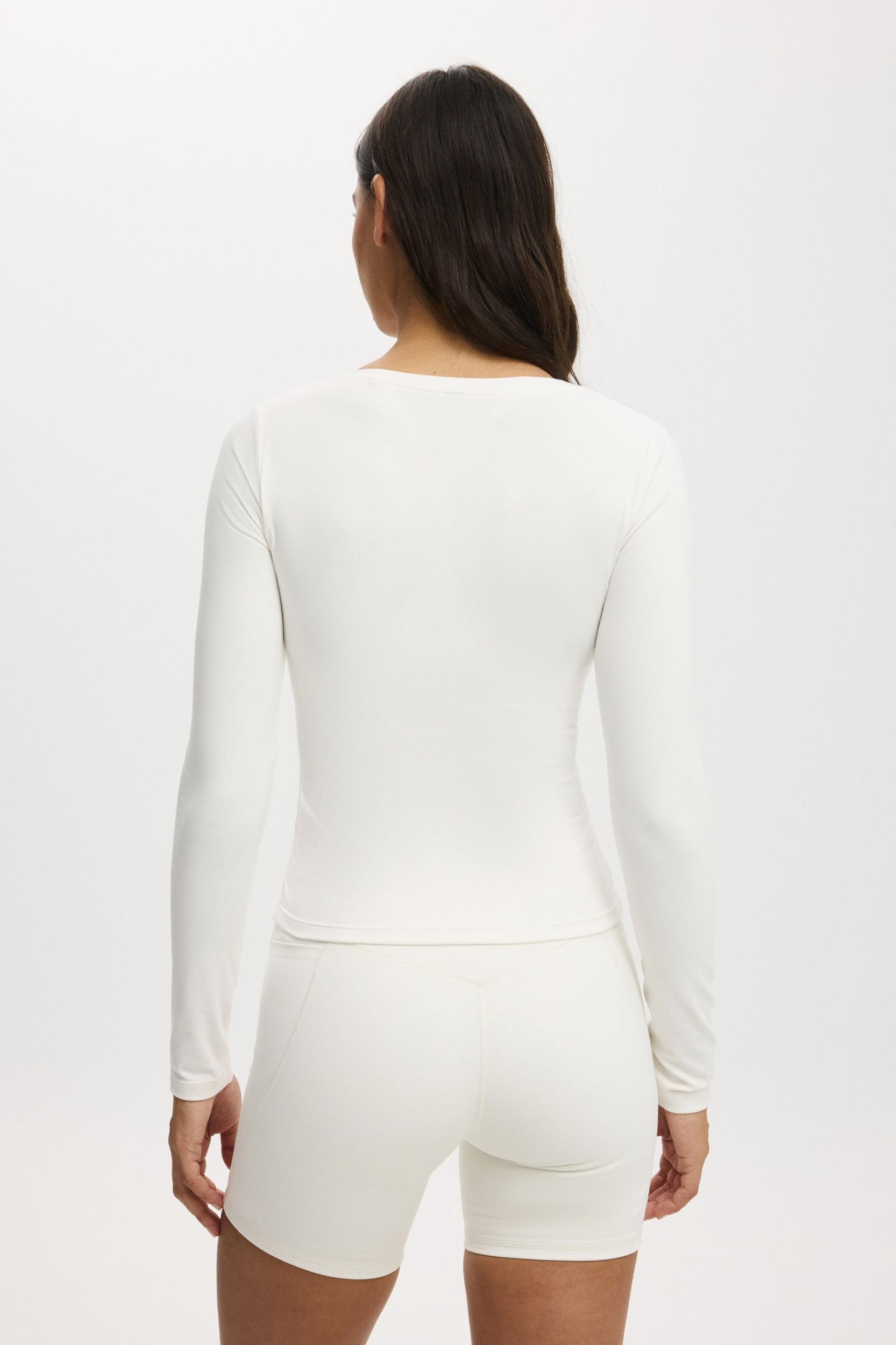 Ultra Soft Plunge Front Long Sleeve Product Image