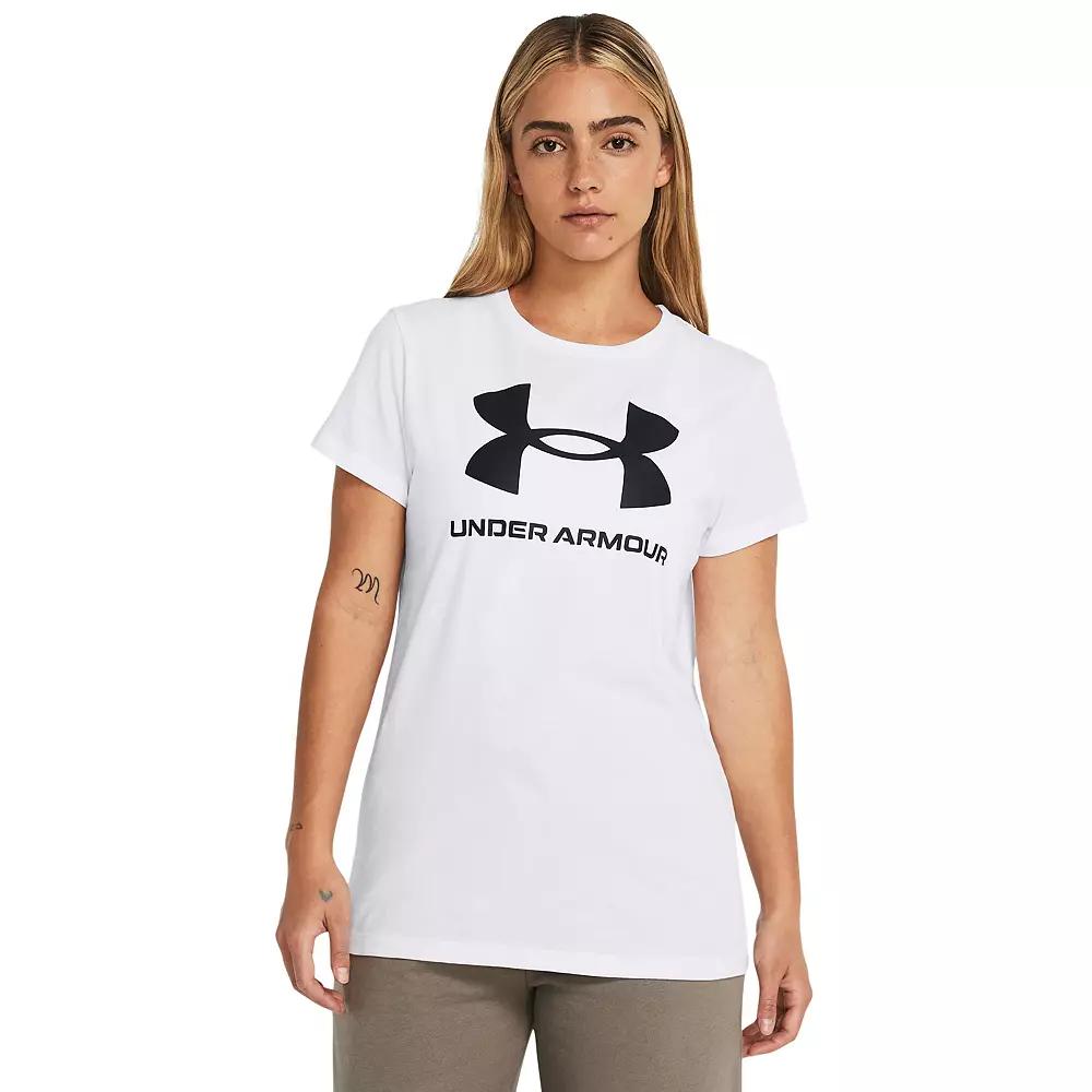 Women's Under Armour Rival Graphic Tee, Size: XL, White Product Image