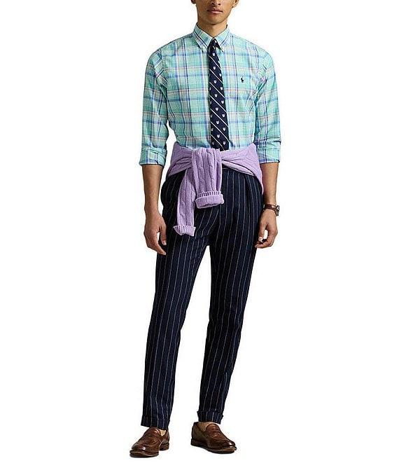 Polo Ralph Lauren Classic Fit Multi Pattern Performance Stretch Oxford Long Sleeve Woven Shirt Product Image