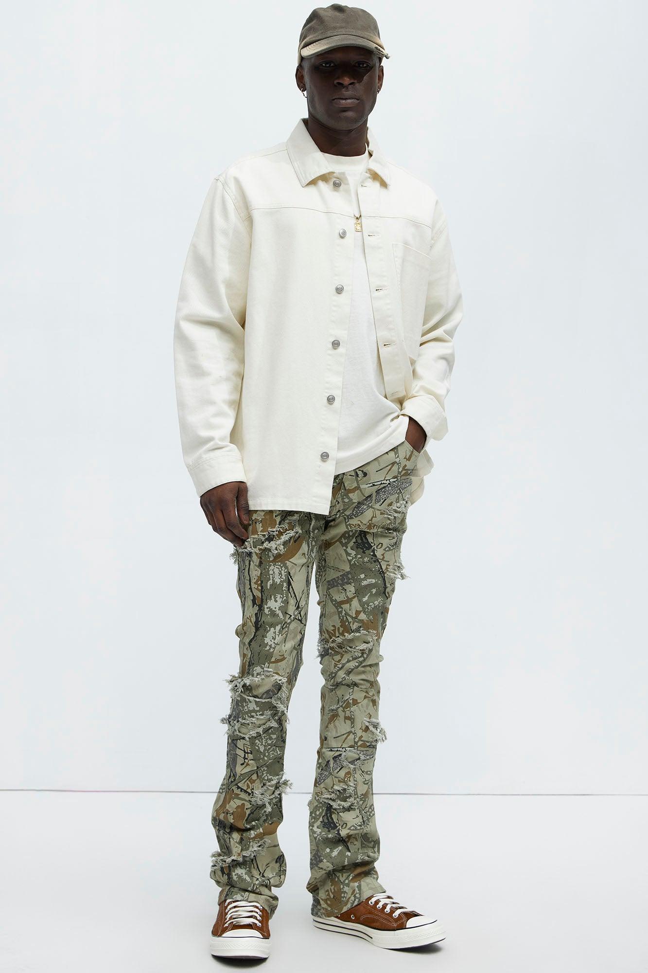 Get Into It Skinny Flared Pants - Camouflage Product Image