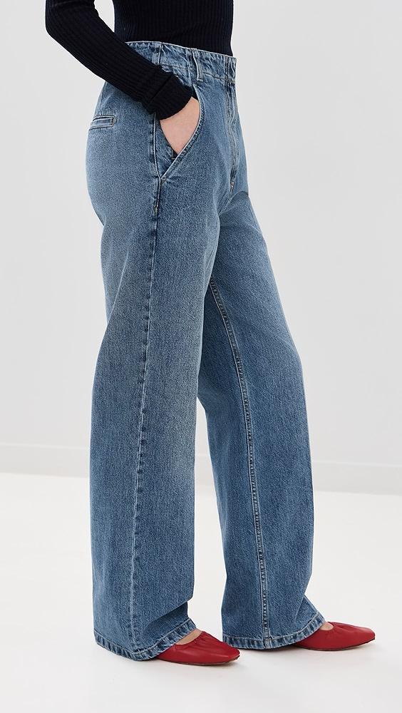 Tibi Spring Denim Barry Jeans | Shopbop Product Image