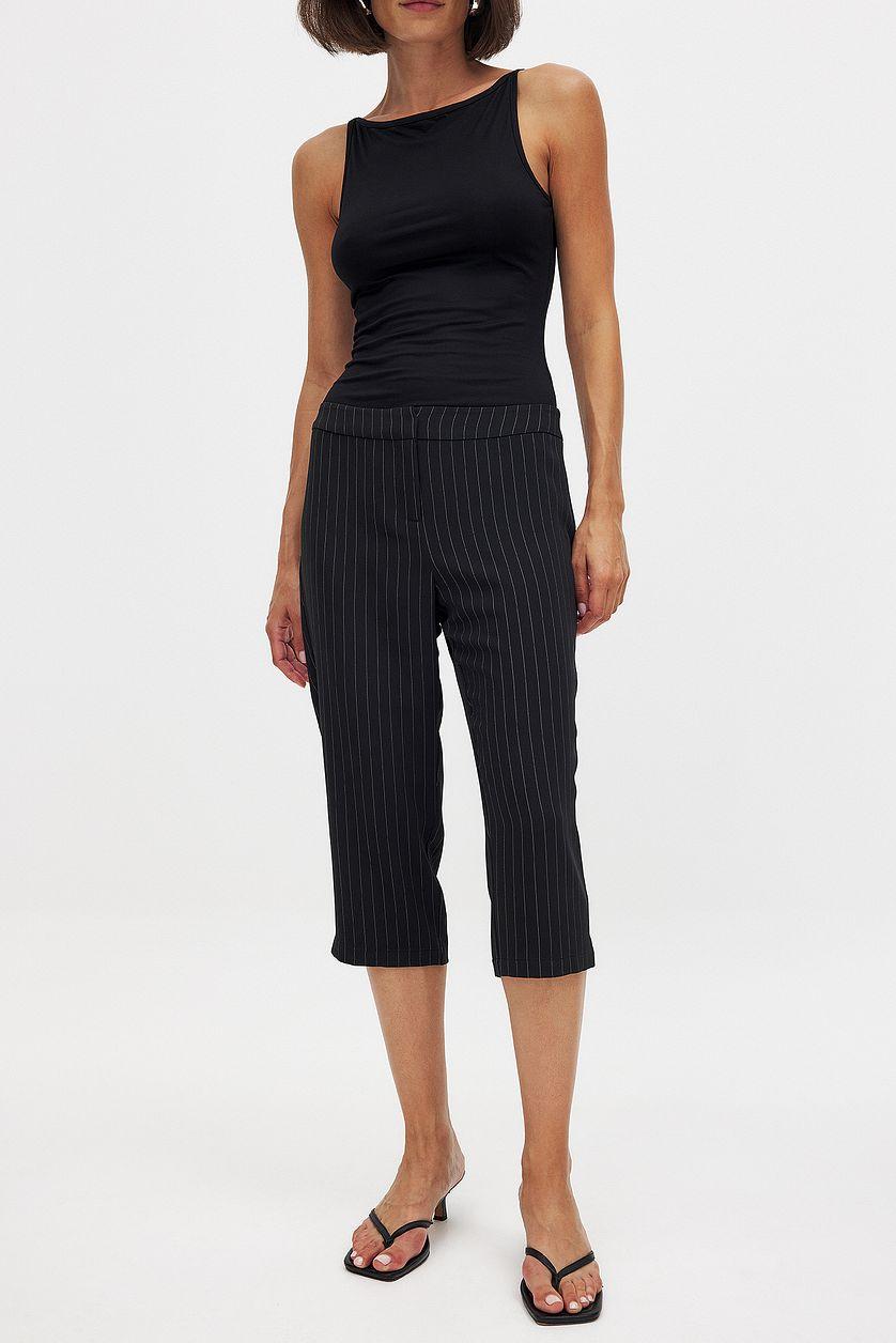 Low Waist Capri Pants Product Image