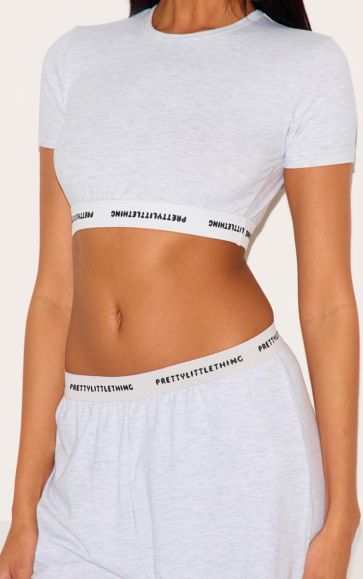 PRETTYLITTLETHING Tape Grey Marl PJ Pants Product Image