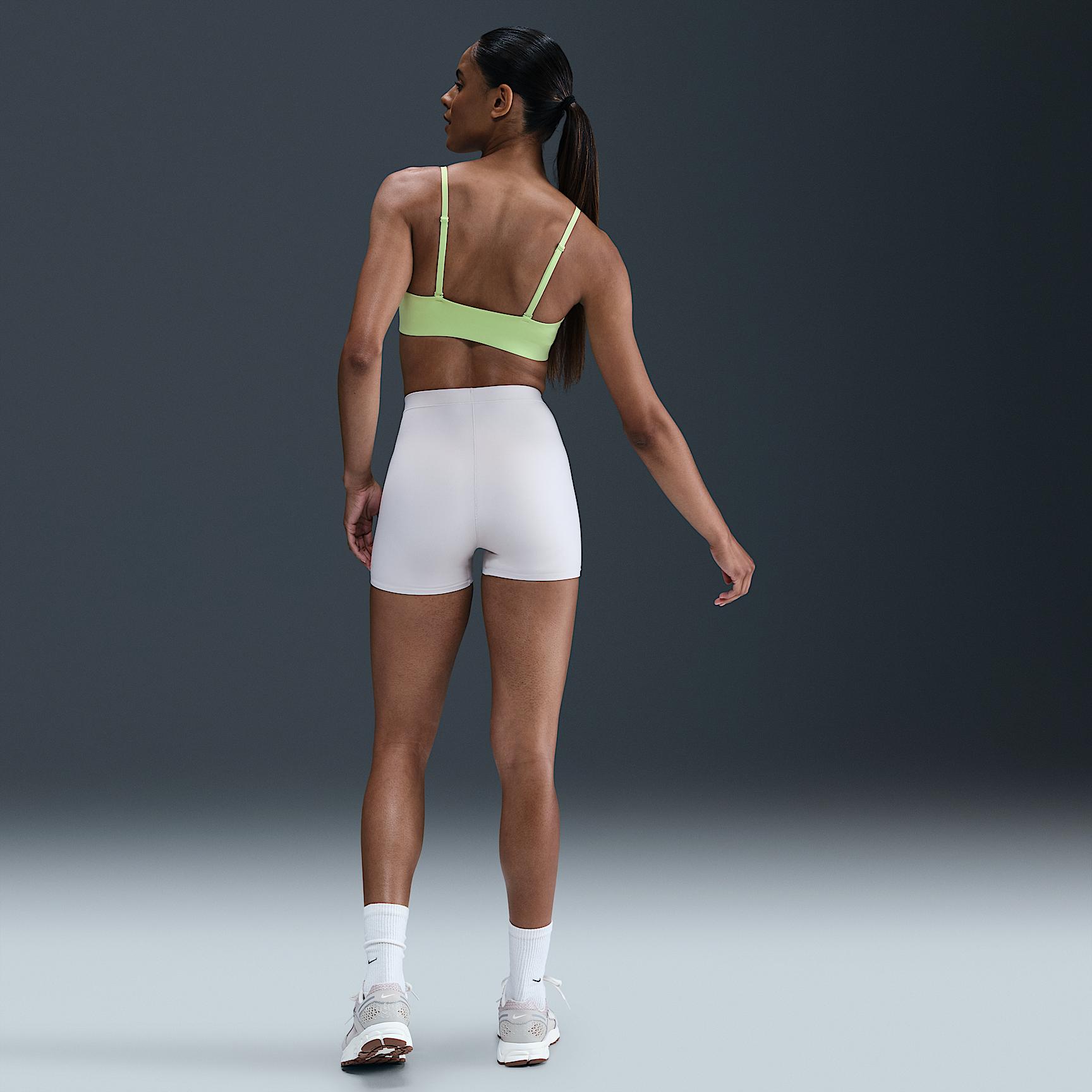 Nike Womens Form Light-Support Non-Padded Triangle Sports Bra | HQ7003-701 Product Image