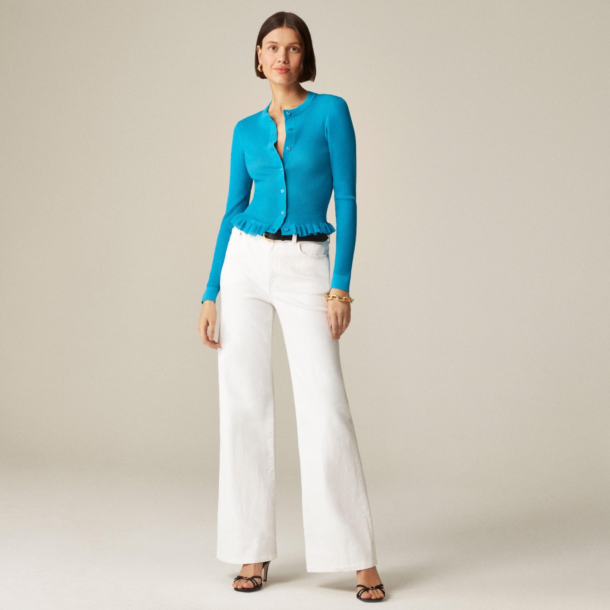 New high-rise denim trouser jean Product Image