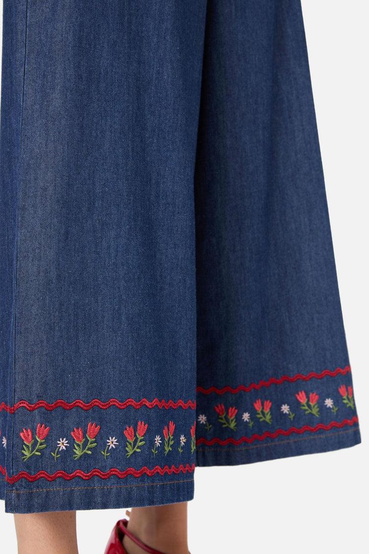 Meadow Embroidered Culotte Product Image