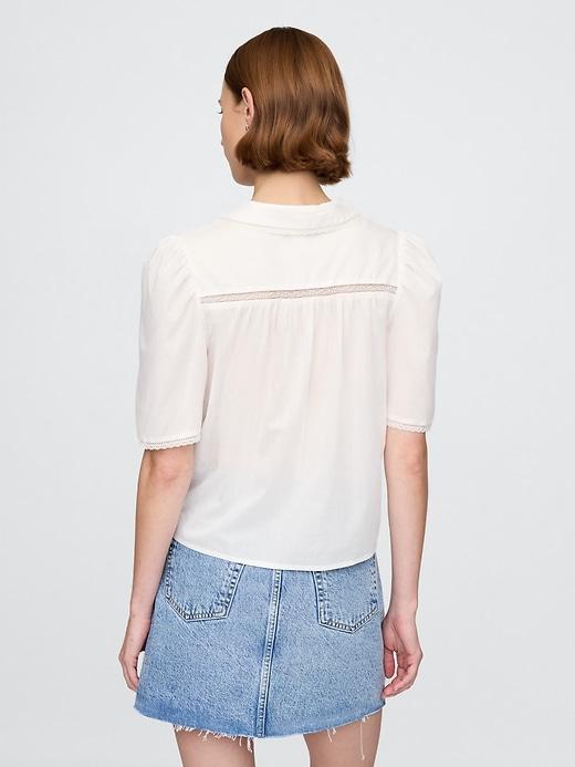 Lace Peter Pan Collar Top Product Image