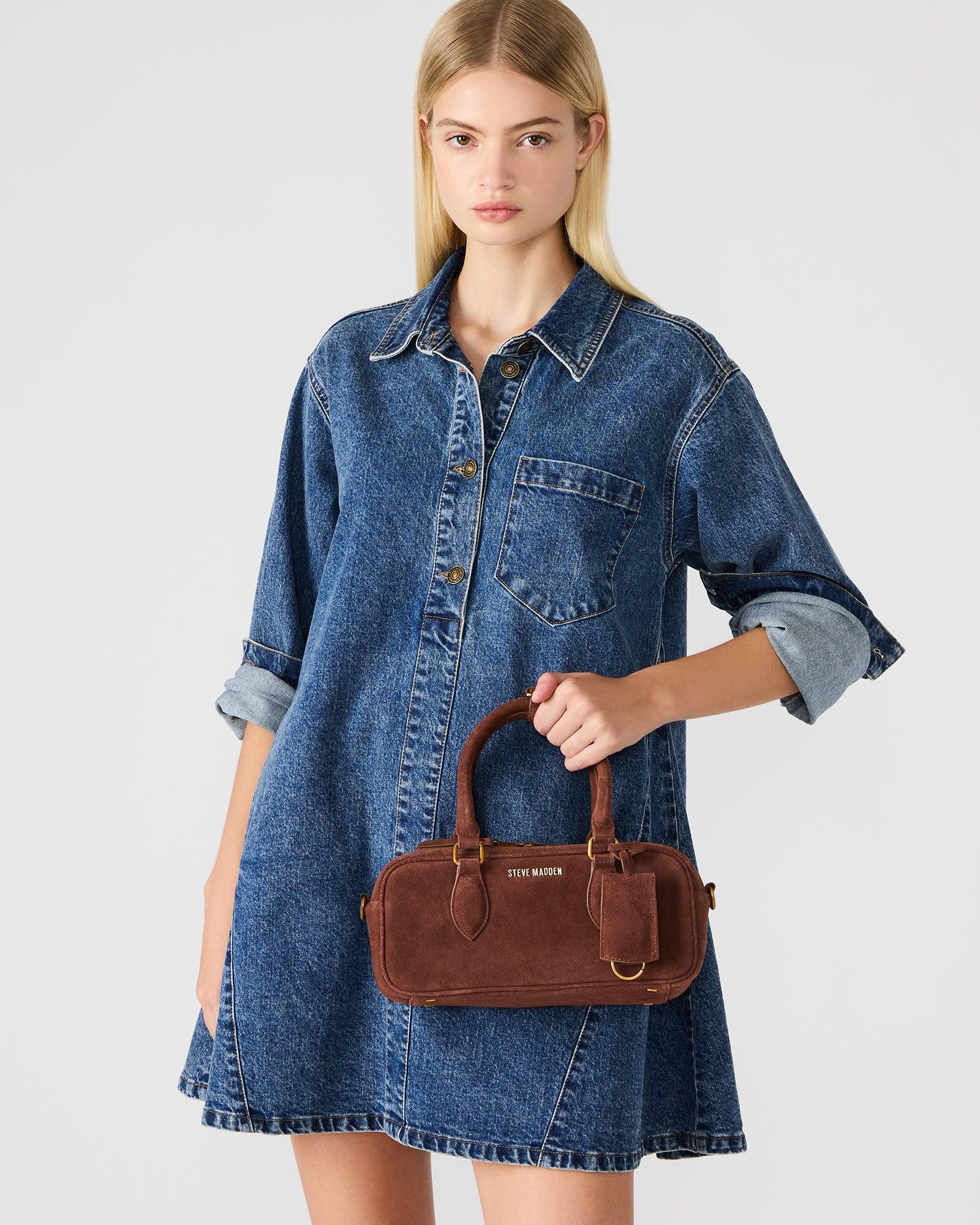 MERIT BAG CHESTNUT SUEDE Female Product Image