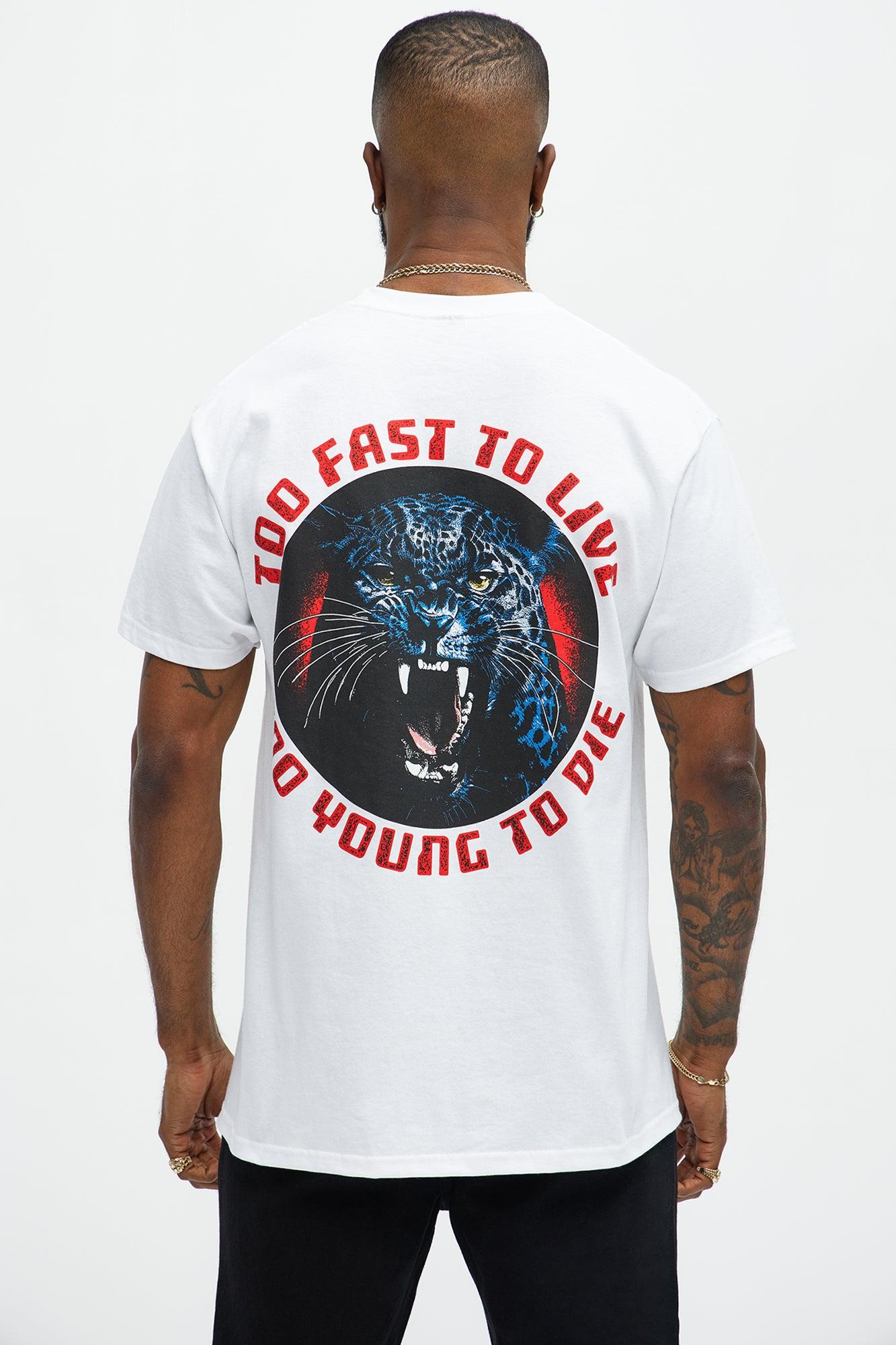 Too Fast To Live Short Sleeve Tee - White Product Image