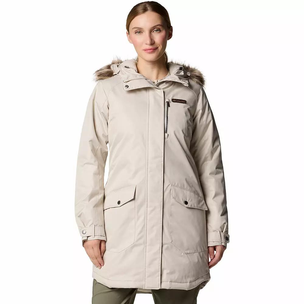 Women's Columbia Suttle Mountain Faux Fur Long Insulated Jacket,  Product Image