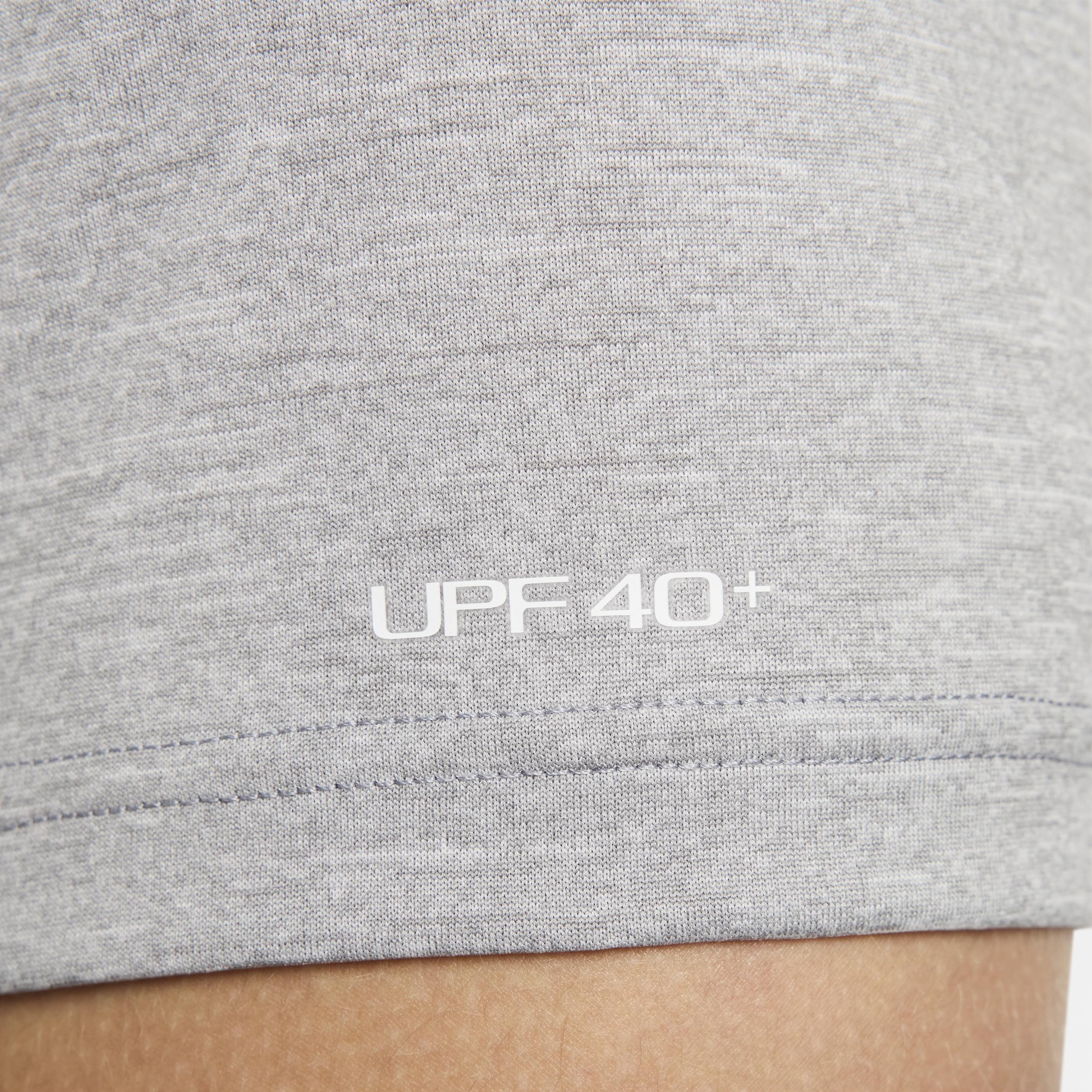 Nike Mens Heathered Short-Sleeve Hydroguard Swim Shirt | NESSA589-090 Product Image