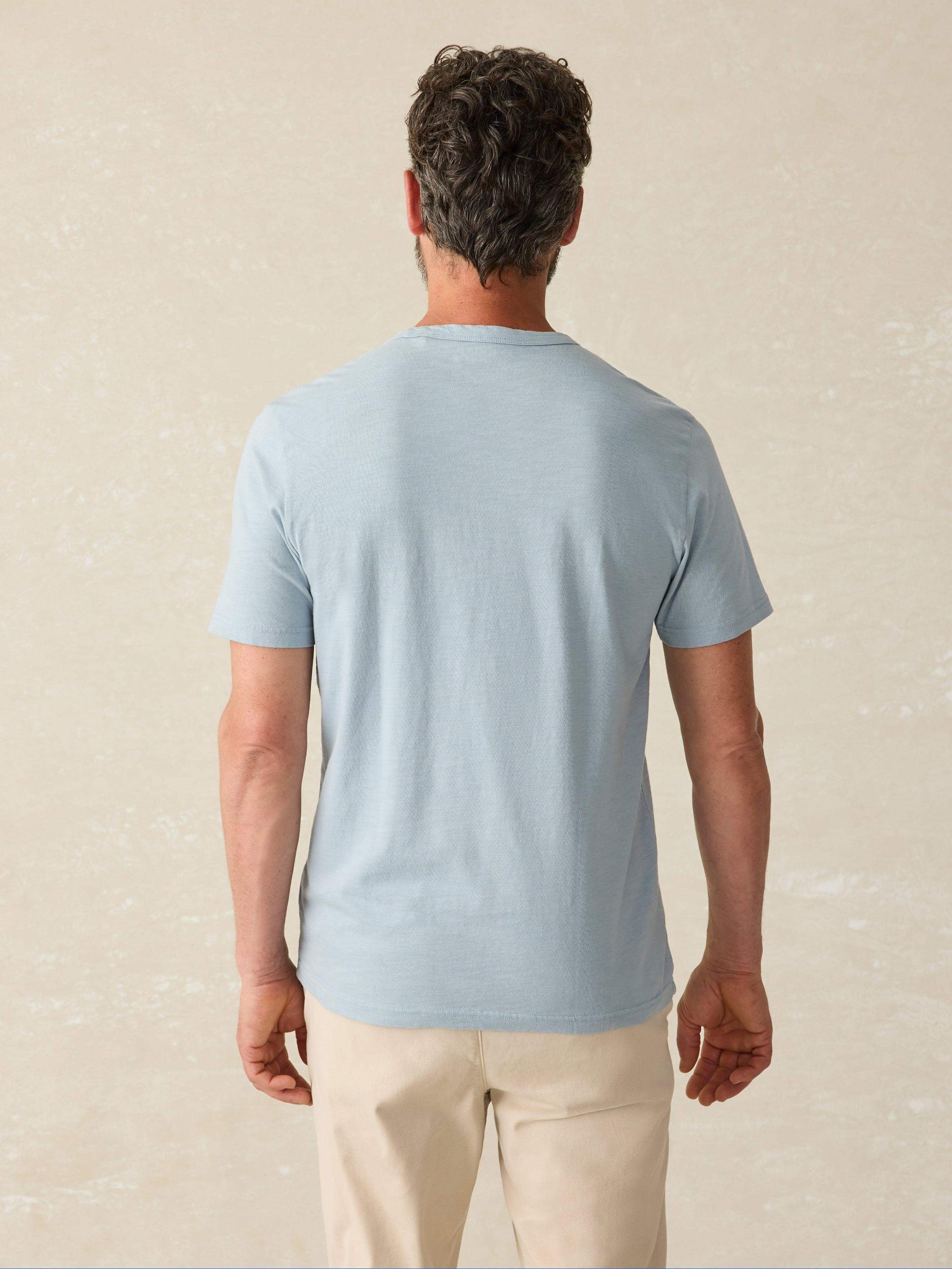 Sunwashed Pocket Tee - Blue Breeze Male Product Image