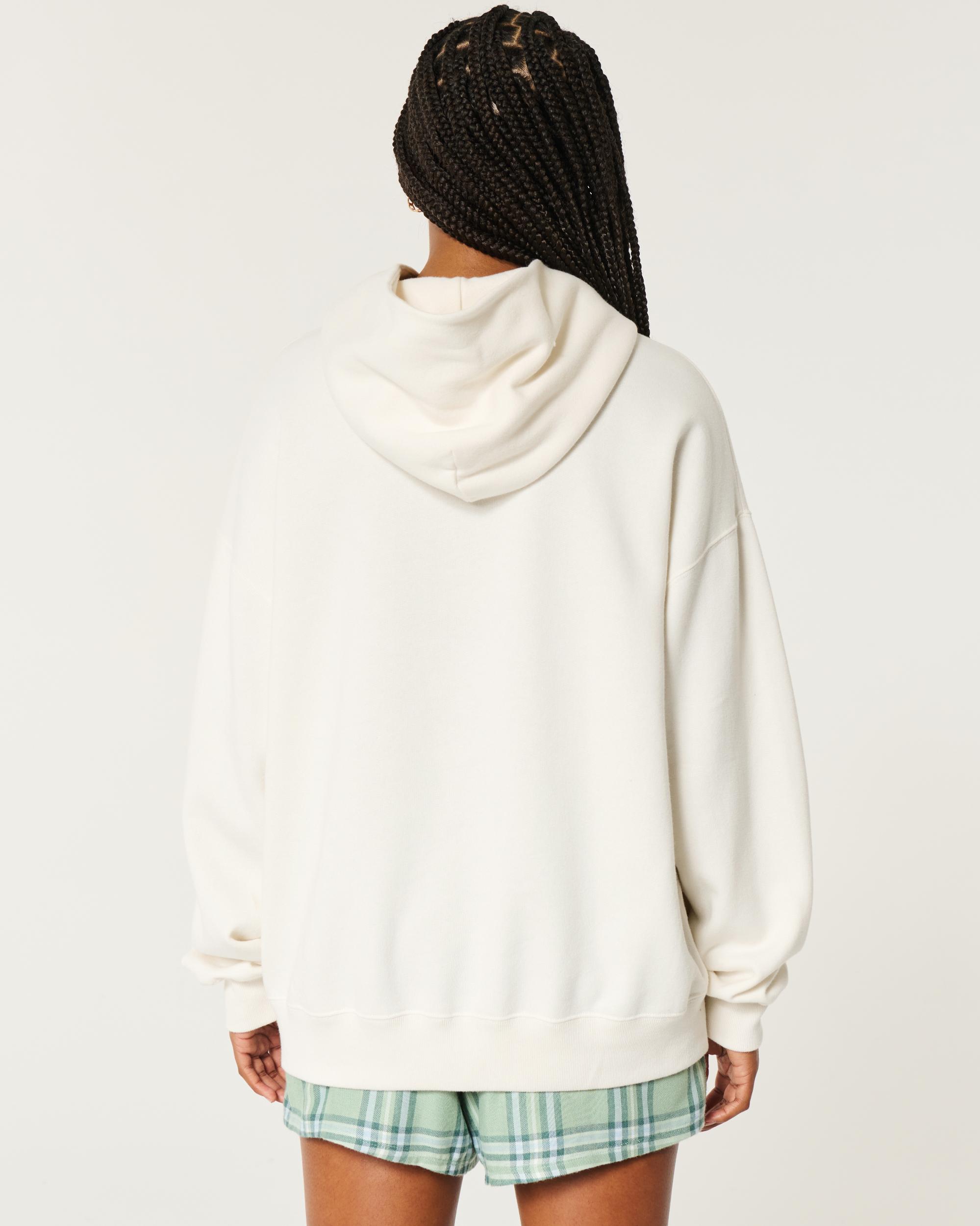 Oversized Football Graphic Hoodie Product Image