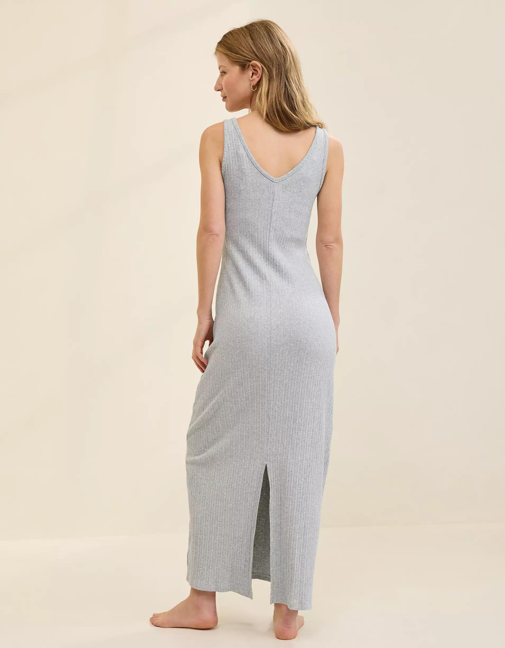 Aerie Double V Henley Bodycon Maxi Dress Product Image