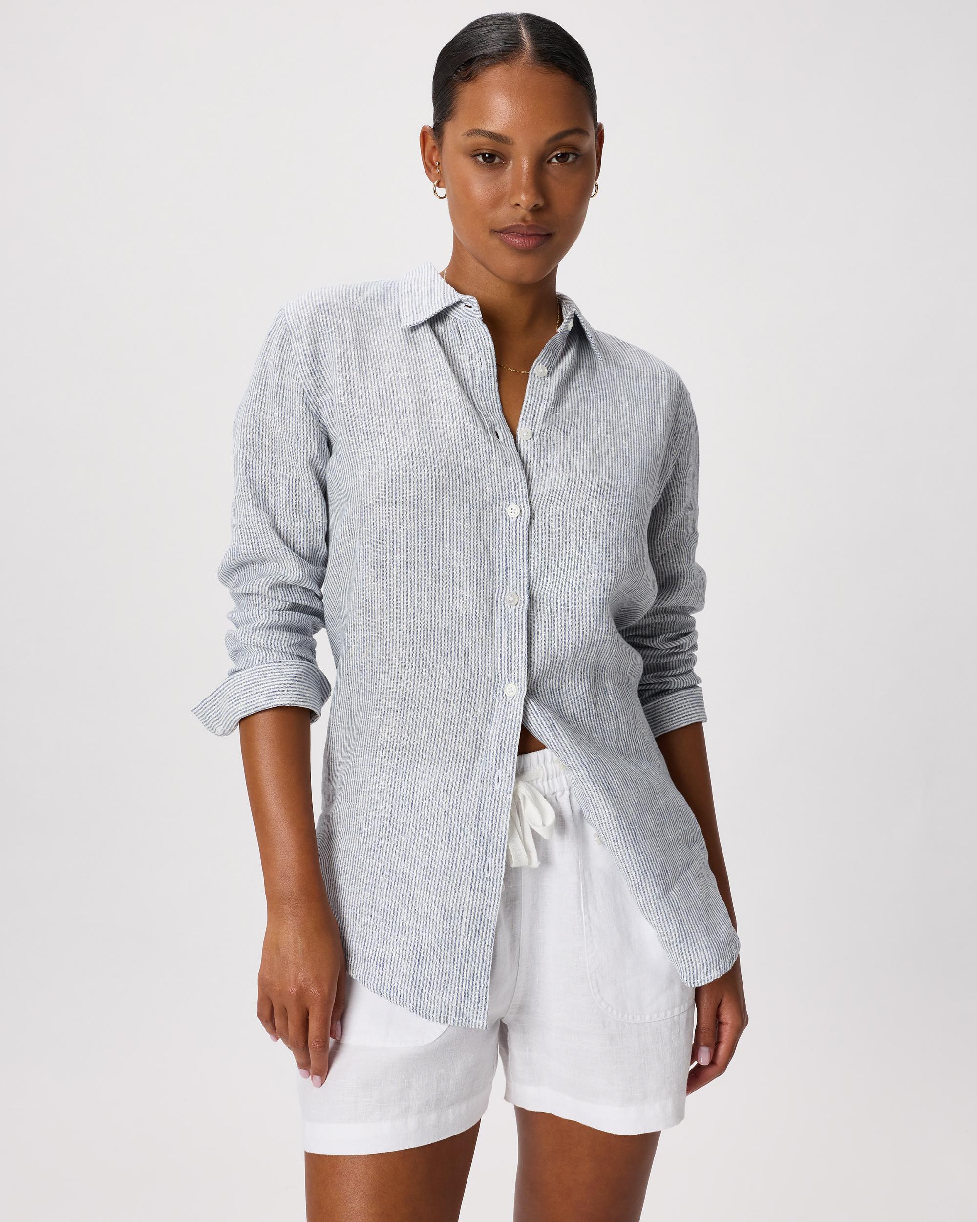 Quince | Women's 100% European Linen Long Sleeve Shirt Product Image