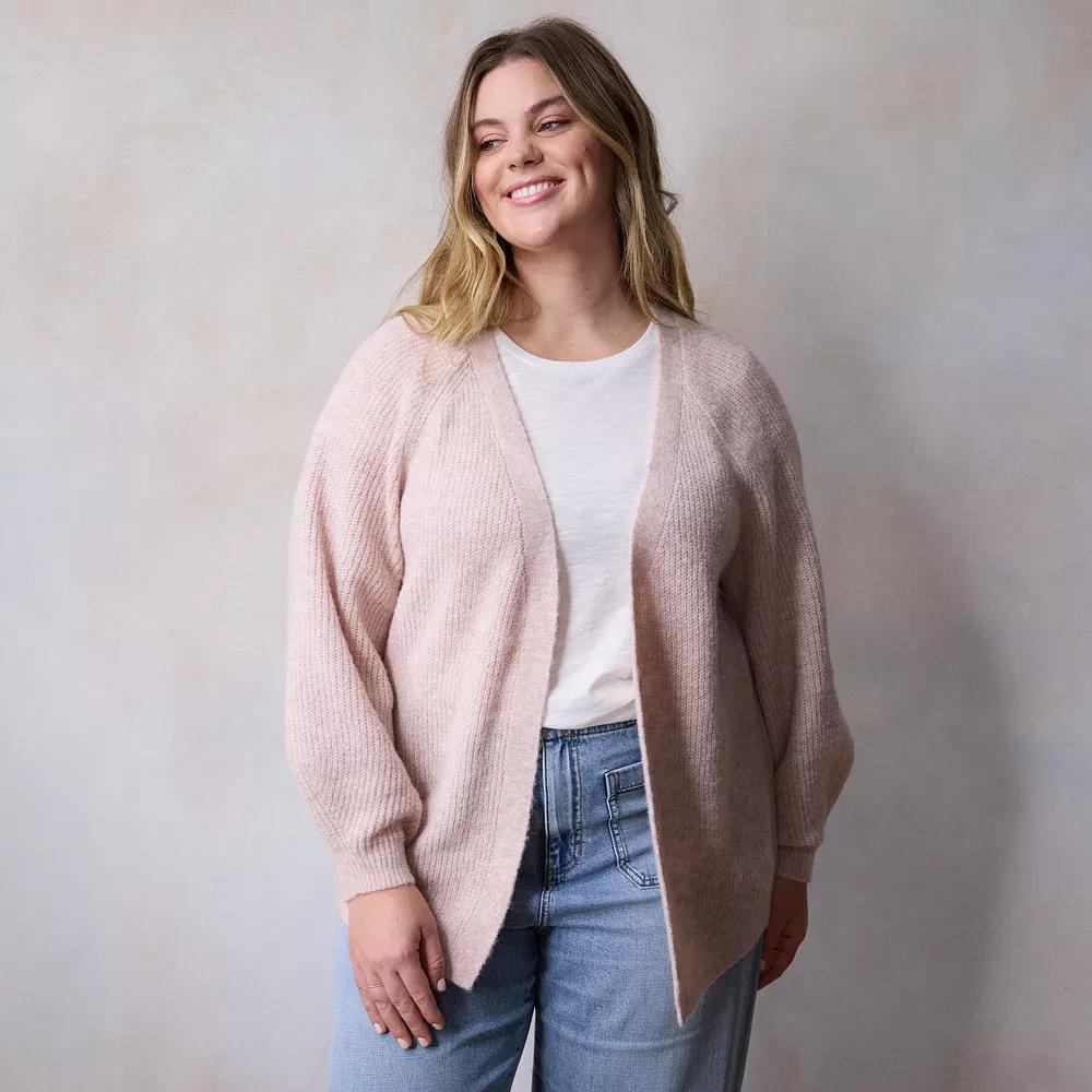 Plus Size LC Lauren Conrad Knitted Sweater, Womens Product Image