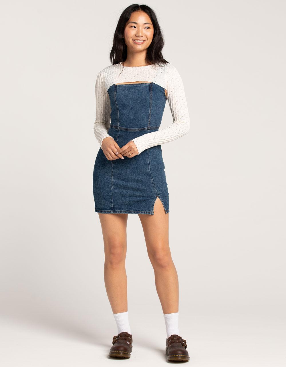 FULL TILT Womens Texture Shrug - IVORY Product Image