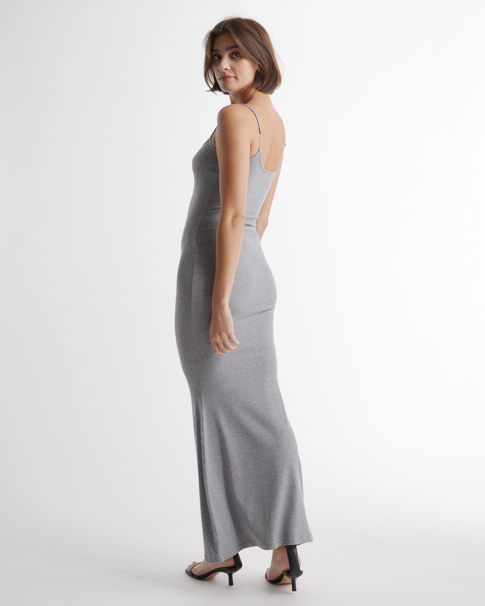 Quince | Women's Tencel Rib Knit Maxi Slip Dress Cotton/Modal Product Image