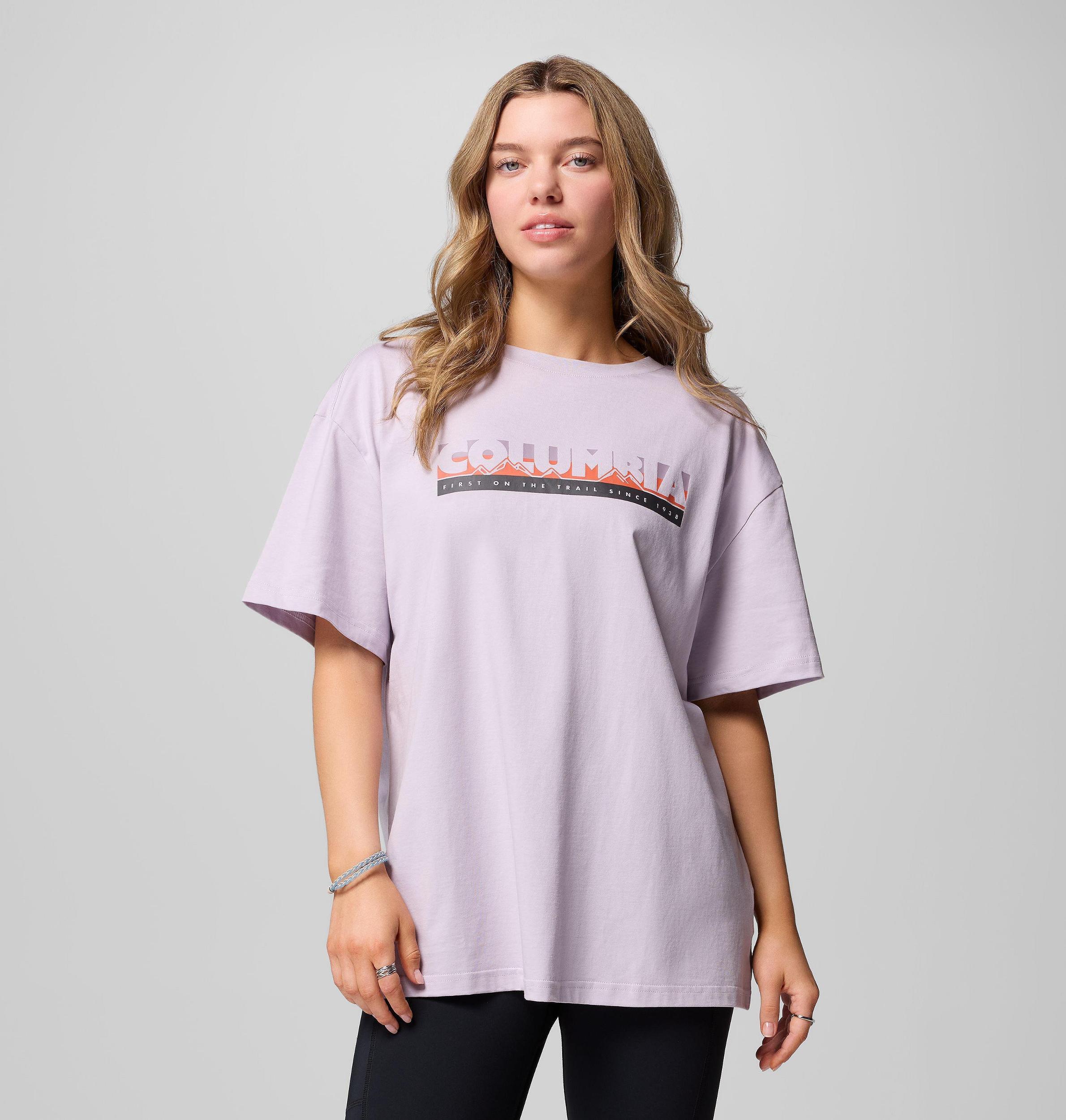 Columbia Womens Rolling Bend Graphic Oversized T-Shirt- Product Image