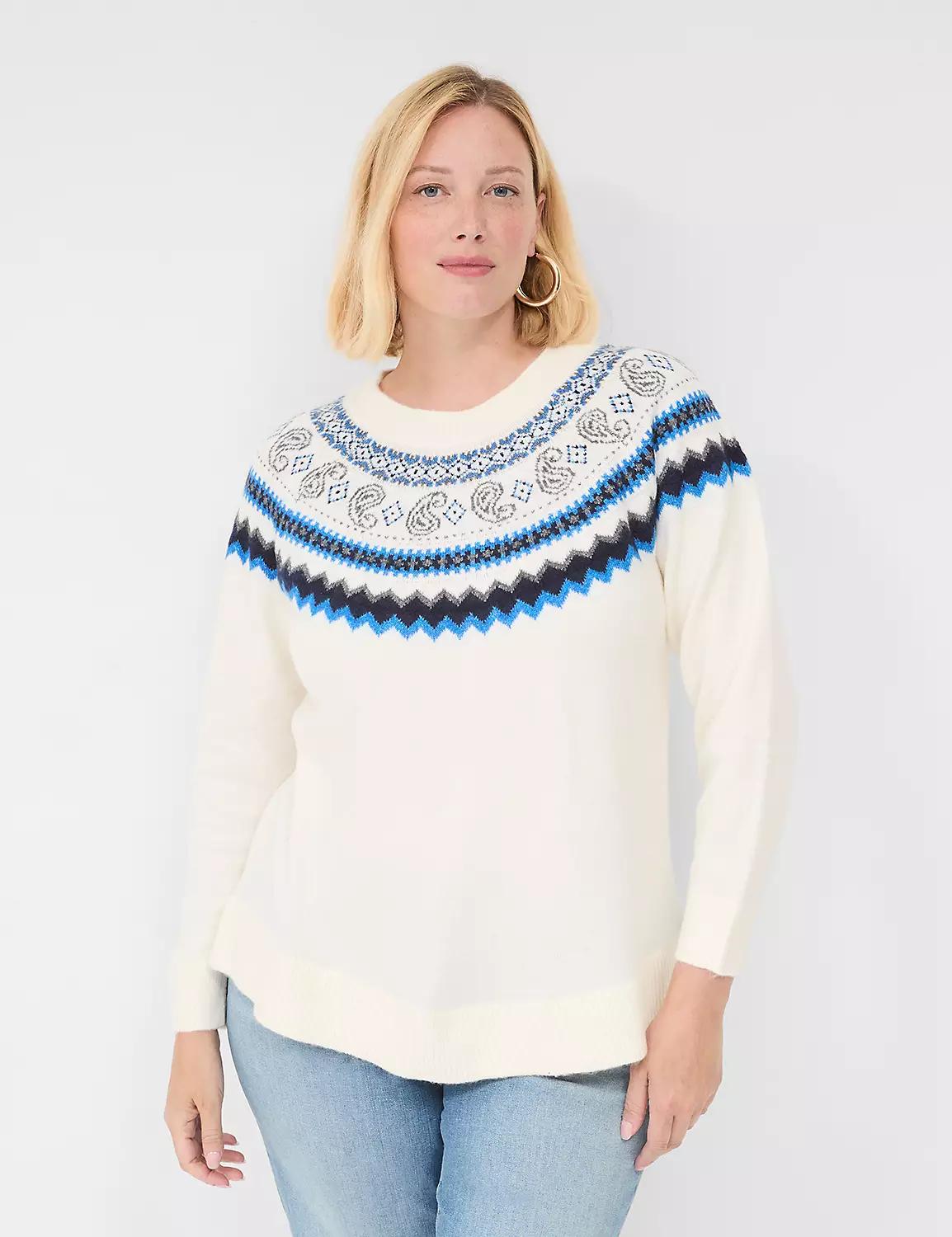 Fair Isle Crew-Neck Sweater Product Image
