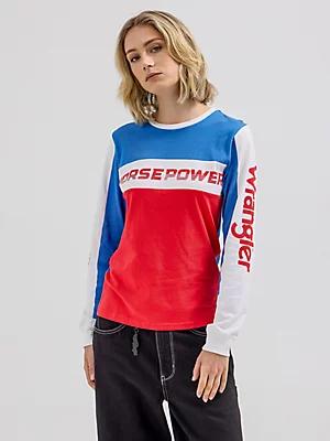 Wrangler® x Hot Wheels™ Women's Colorblock Tee Product Image