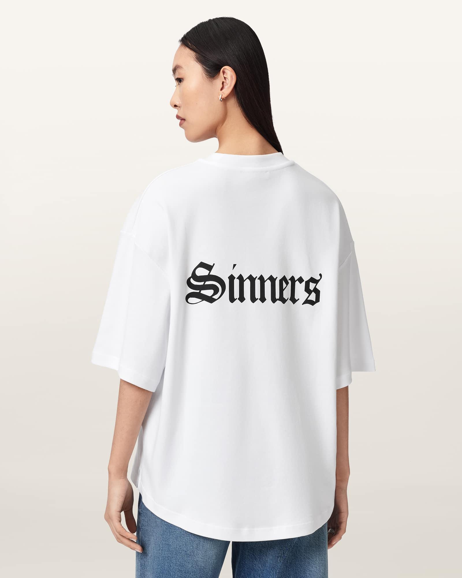 Saint Amelie Oversized T-Shirt Optic White | ALLSAINTS US Product Image