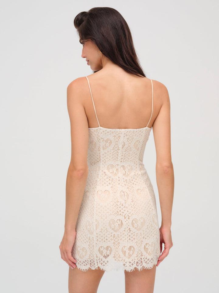 Claire Mini Dress — Cream Product Image