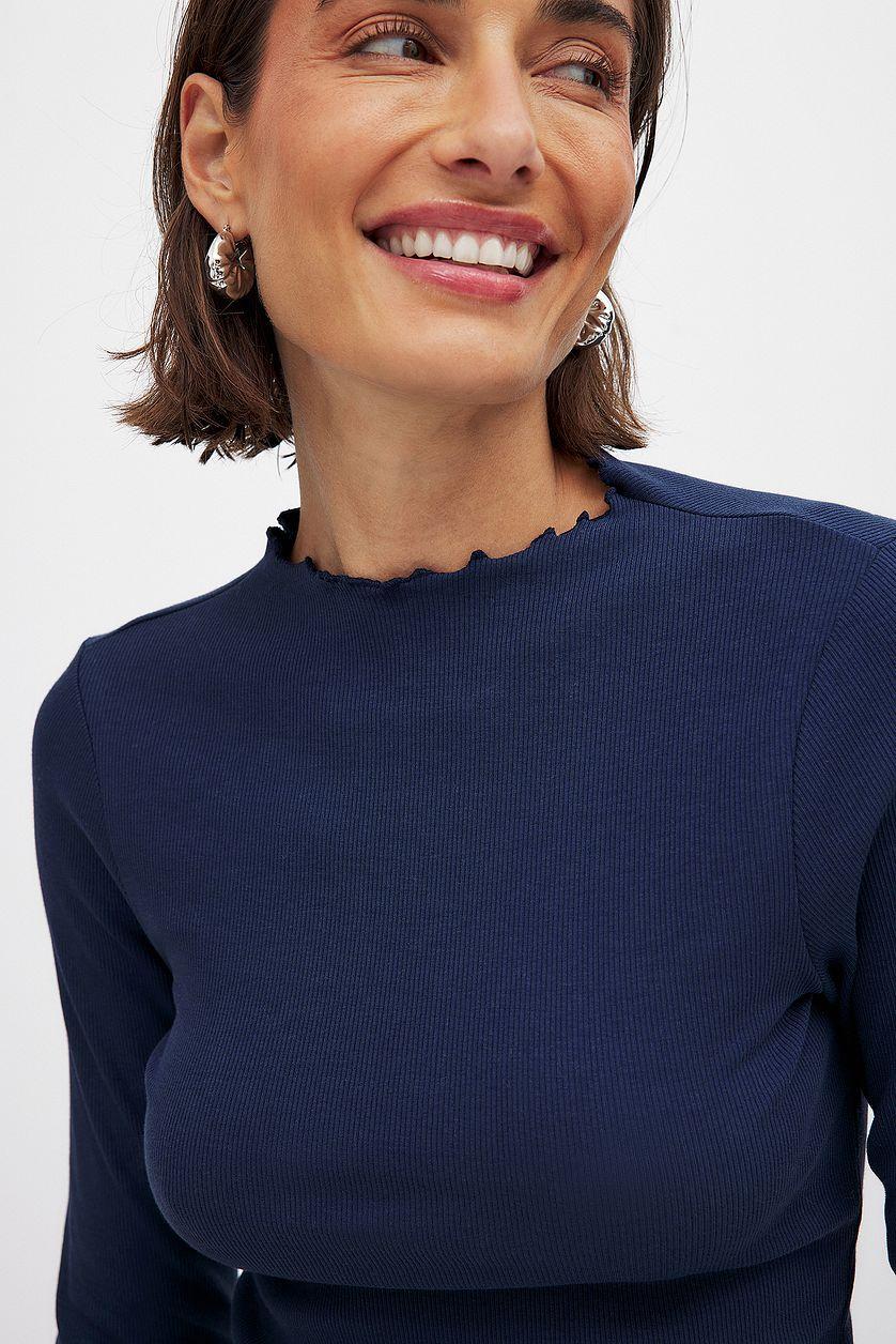 Babylock Ribbed Long Sleeve Top Product Image