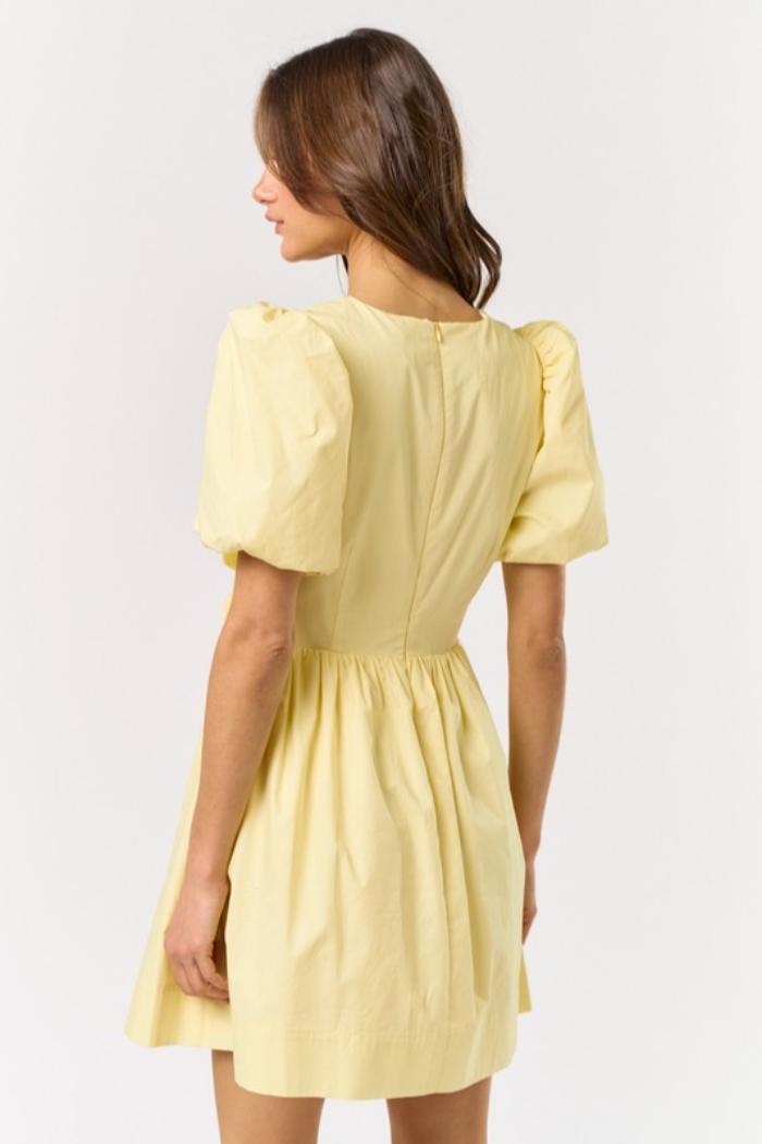 Puff Sleeve Mini Dress Product Image