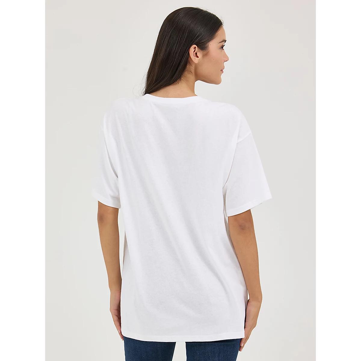 Women's Wrangler Western Graphic Oversized Tee in Antique White Product Image