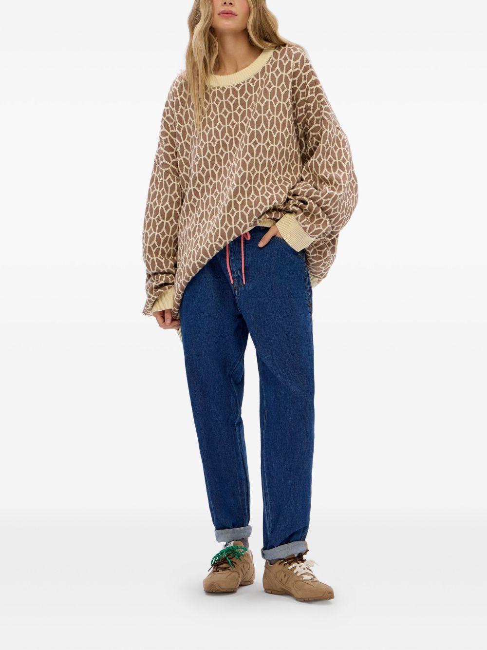 geometric-pattern sweater Product Image