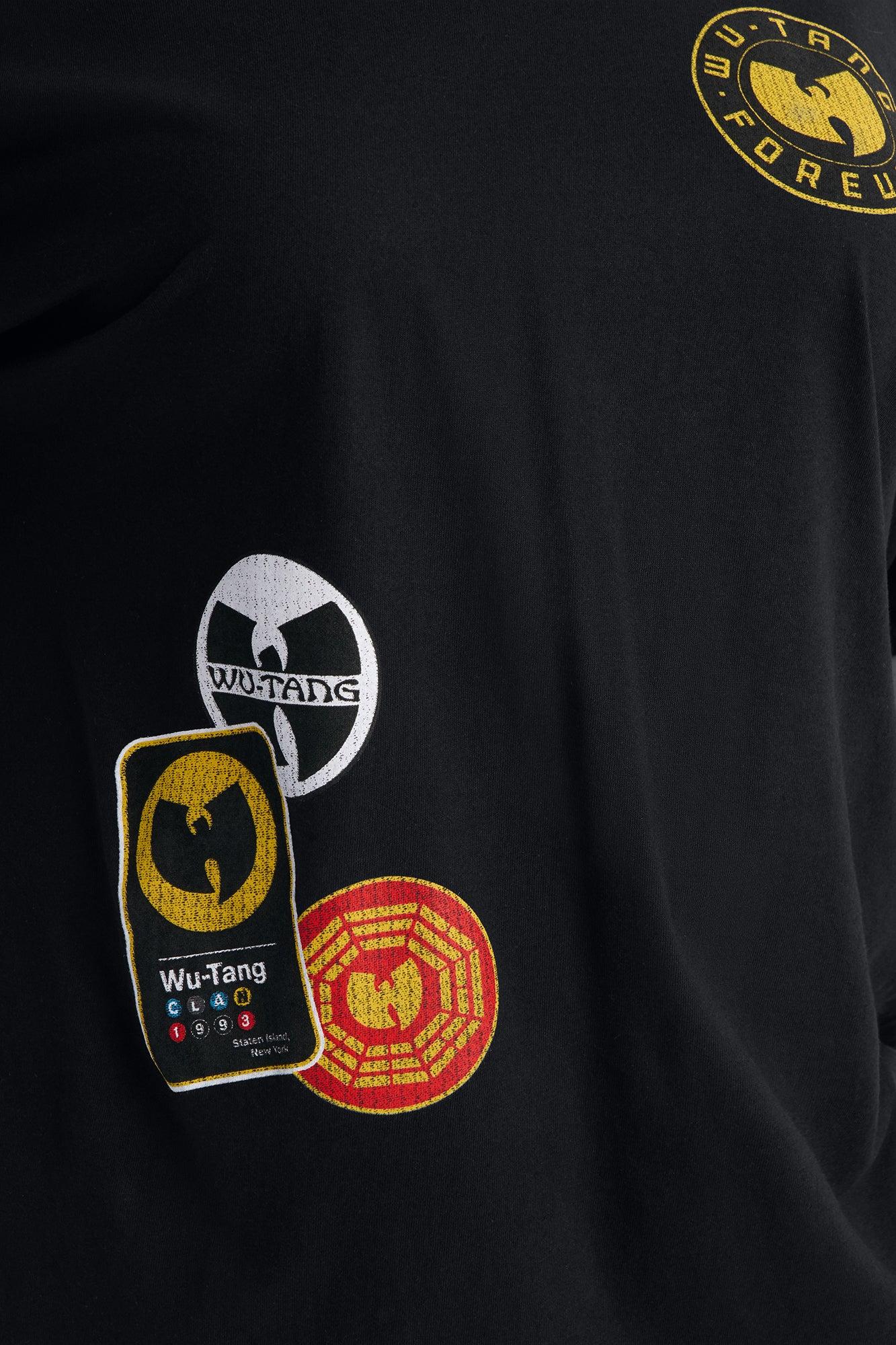 Wu-Tang Patches Front And Back Graphics Tee - Black Female Product Image