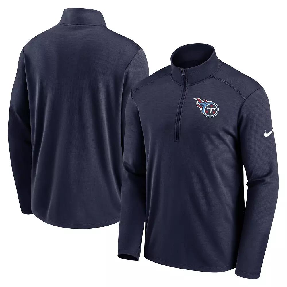 Men's Nike Navy Tennessee Titans Logo Pacer Performance Half-Zip Jacket,  Product Image