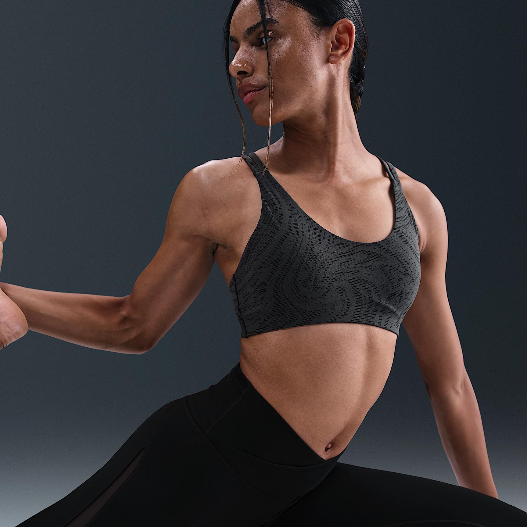 Nike Womens Zenvy Light-Support Padded Printed Sports Bra | HQ2802-652 Product Image