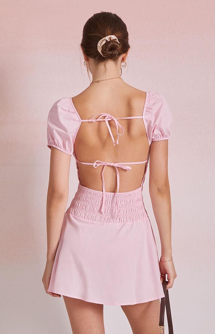 Jane Puff Sleeve Mini Dress Product Image