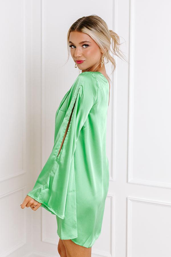 Dreams and Desires Shift Dress In Lime Product Image