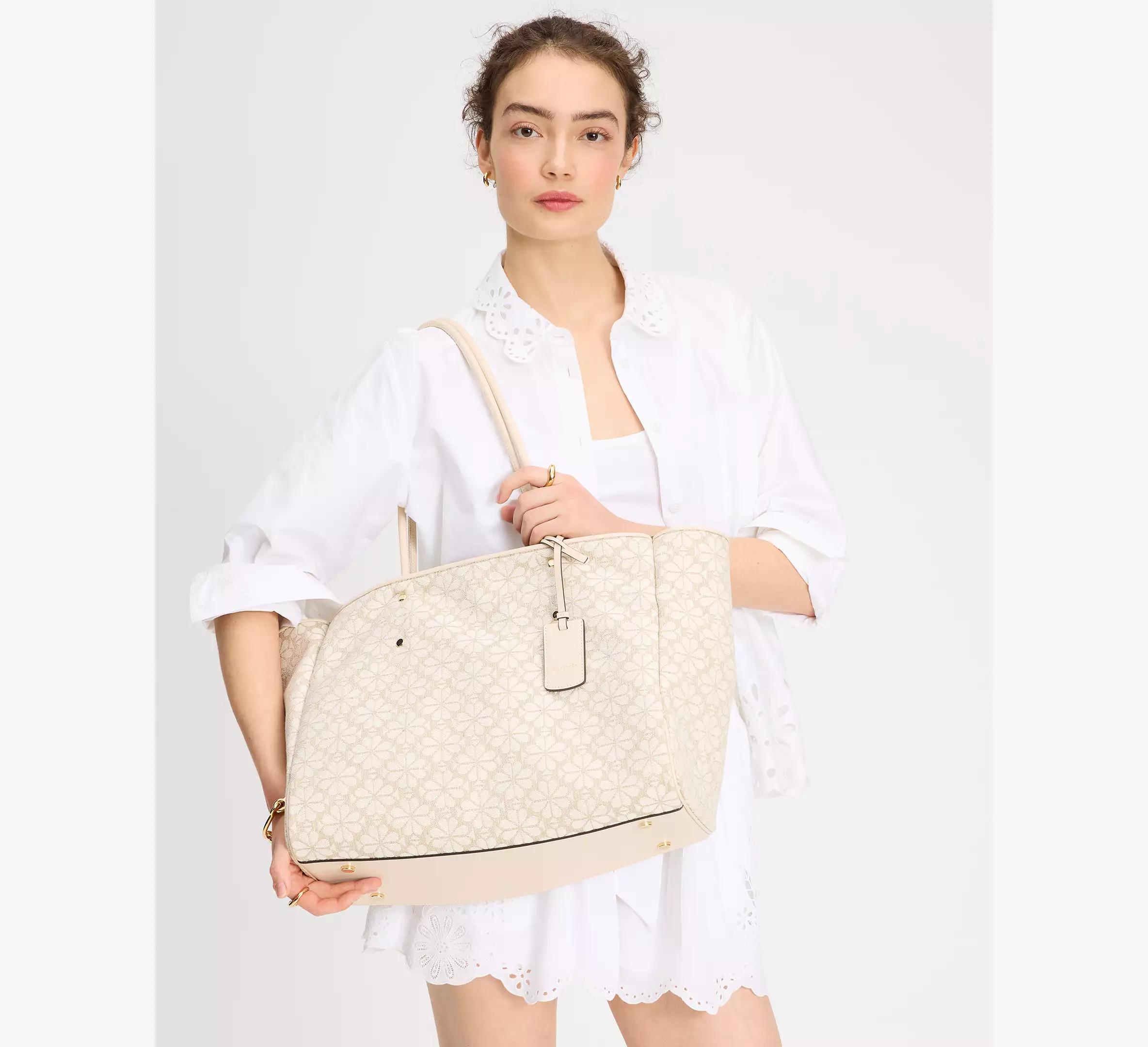 Spade Flower Jacquard Large Everything Tote Product Image