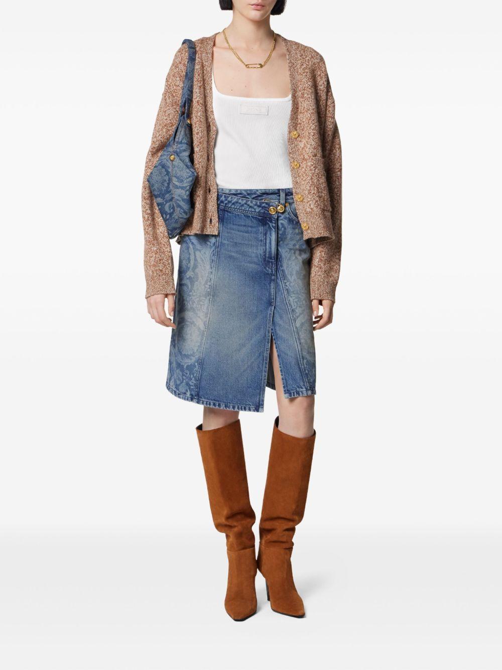 asymmetric denim skirt Product Image