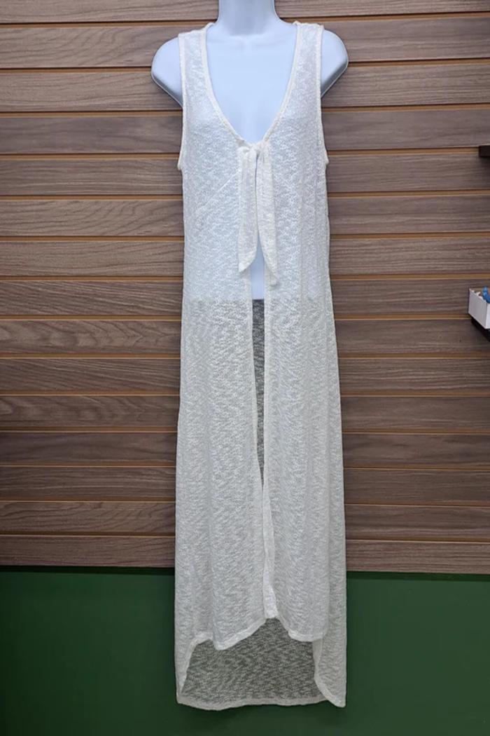 Sleeveless tied cover up Product Image