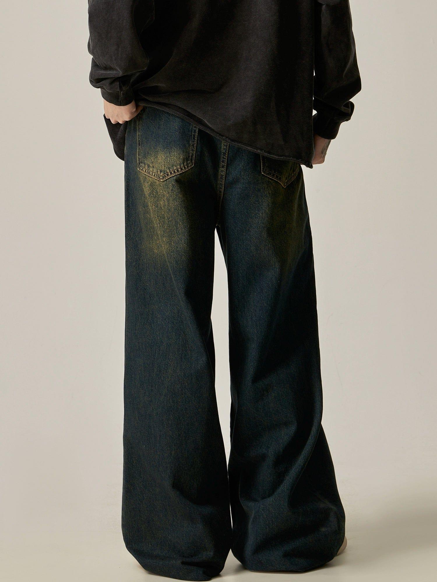 RT No. 11269 WASHED LAZY DENIM JEANS Product Image