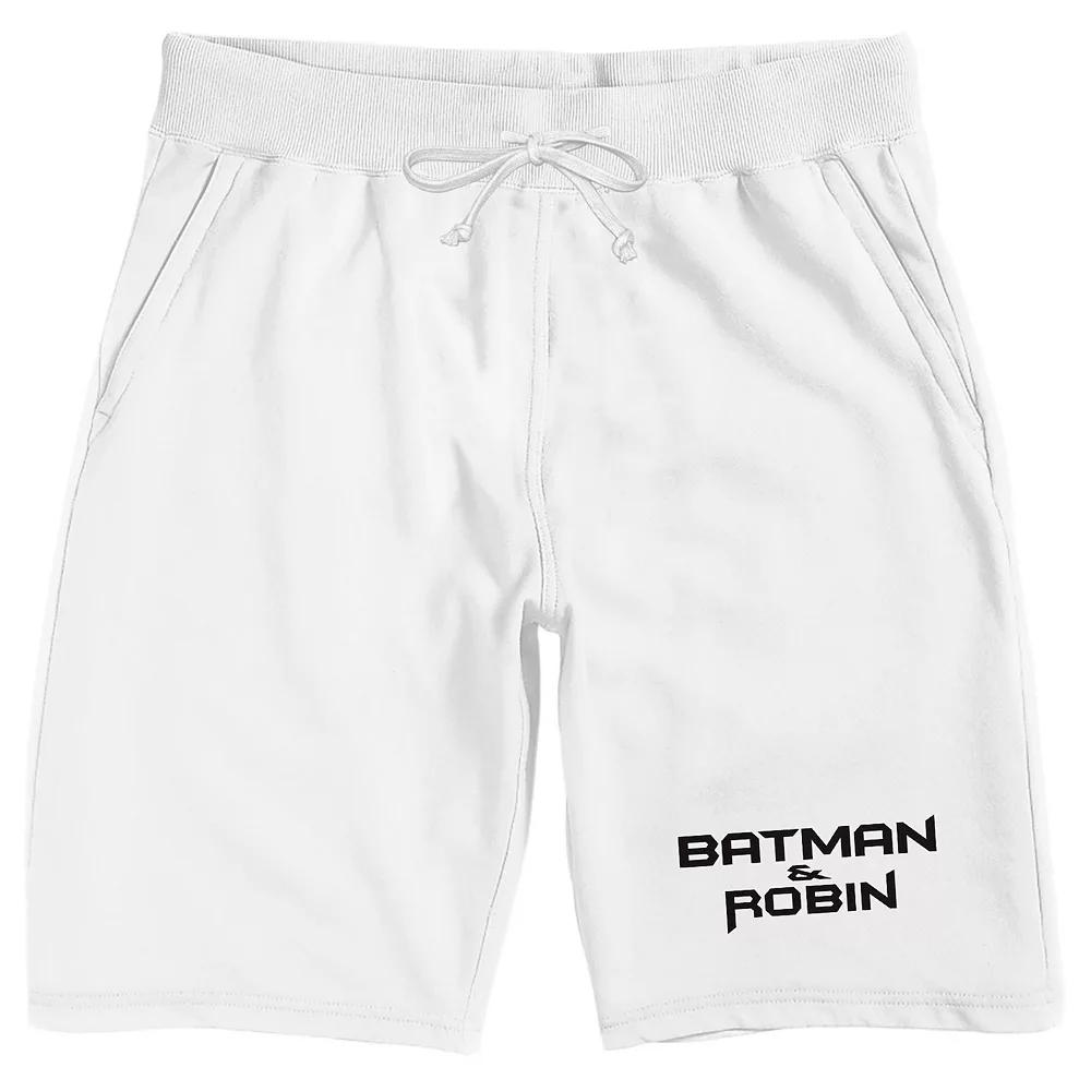 Men's DC Comics Batman & Robin Text Pajama Shorts,  Product Image