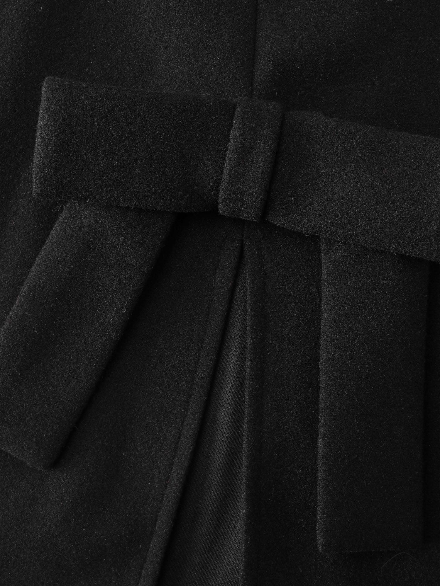 Bowknot Cape Style Split Coat Female Product Image